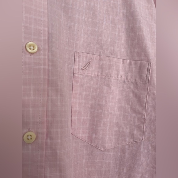 Nautica Pink Casual Button Down Shirt - Picture 14 of 14